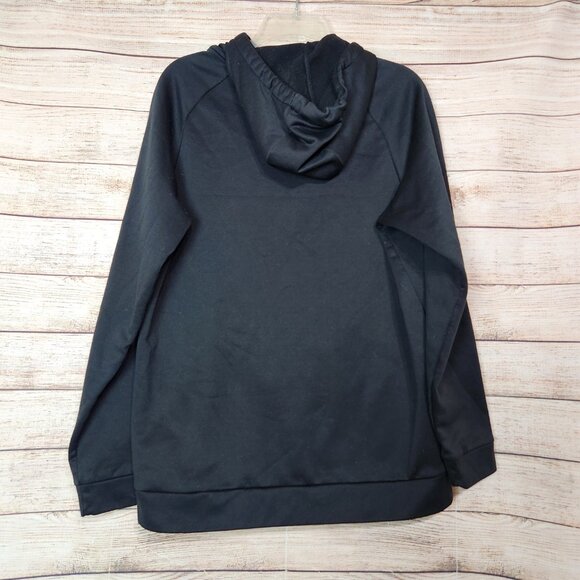 Men's Nike Black Dri-fit Swoosh Hoodie Size Medium Pockets Hood Logo - Picture 11 of 15